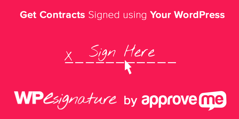 WordPress Contract Plugin by approve me